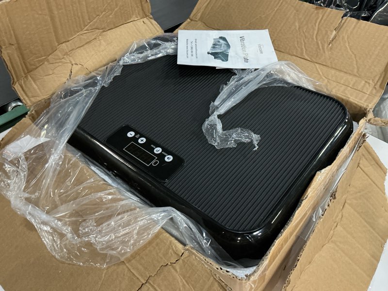 Condition photo showing Good Condition for tisscare vibration plate exercise machine mini vibrating plates for lymphatic drainage and weight loss, 400lbs capacity full body power shake workout platform for home cardio fitness