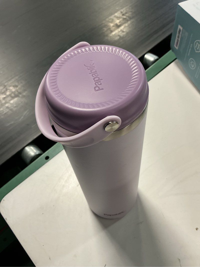 Condition photo showing Good Condition for papablic 360° capsulechill breastmilk cooler for 36h safe storage, stress-free portable breast milk chiller for working mom, 20oz travel cooler with 2pcs stainless steel baby bottles, lilac purple