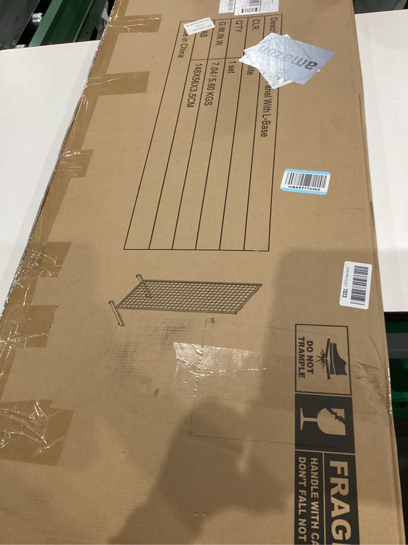 Condition photo showing New/Like New for Gridwall Panel Floorstanding Display Stand One-Step Installation White Finish, L Base