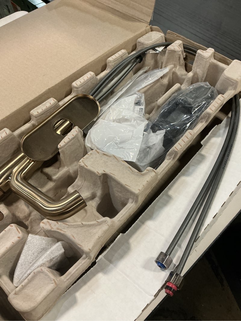 Condition photo showing As Is for Delta 15849Lf Nicoli 1.2 GPM Single Hole Bathroom Faucet - Bronze