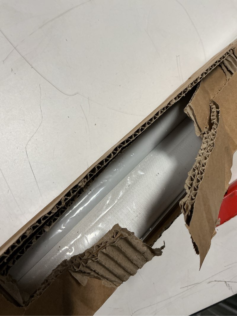 Condition photo showing New/Like New for Similar UrMoon No Drill Zebra Blinds No Tools Zebra Shades Cordless Roller Shades for Windows Dual Layer Roller Blinds Room Darkening Custom Size for Indoor, 80% Blackout Silvery White, Customize