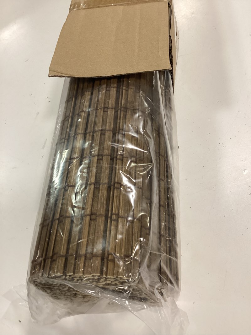 Condition photo showing Good Condition for Cordless Bamboo Roman Shades for Windows, Blinds Size (28 1/2" W × 64" H) Colour (Highfield Teak) Fits Windows (28 3/4" W × 64" H) Highfield Teak 28 3/4" W × 64" H