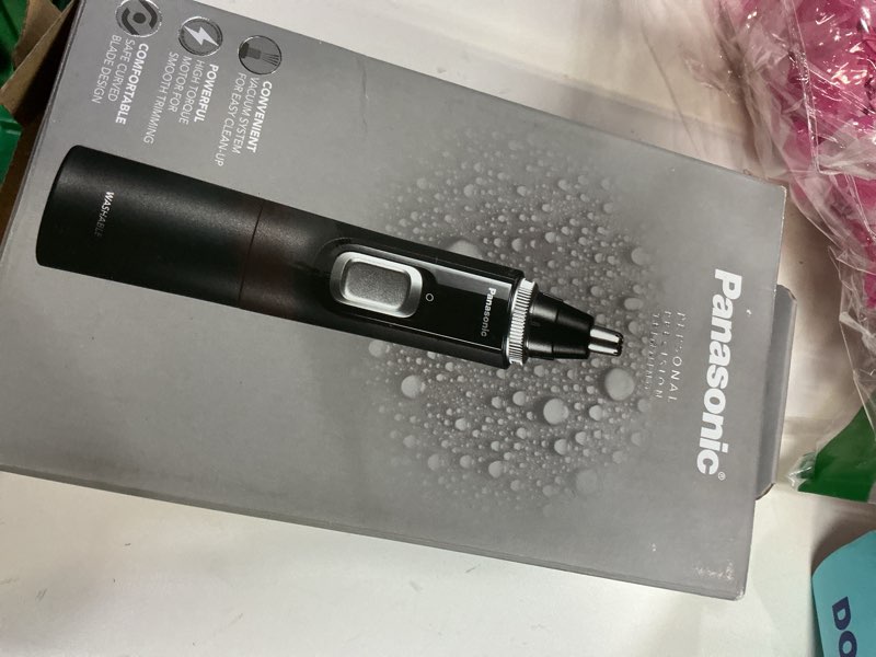 Condition photo showing Good Condition for Panasonic Ear and Nose Hair Trimmer for Men with Vacuum Cleaning System, Powerful Motor and Dual-Edge Blades for Smoother Cutting, Wet/Dry – ER-GN70-K (Black)