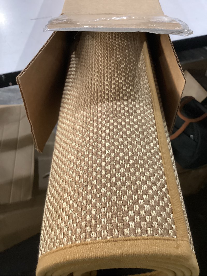 Condition photo showing Good Condition for LEKEEPGO Door Mat 36"x59", Non Slip Door Mat Indoor Entrance, Rubber Backing Front Indoor Doormat Washable Absorbent Low-Profile Entryway Entry Resist Dirt Inside Door Mats, Light Brown 3' x 4'11" (Rectangular) Light Brown