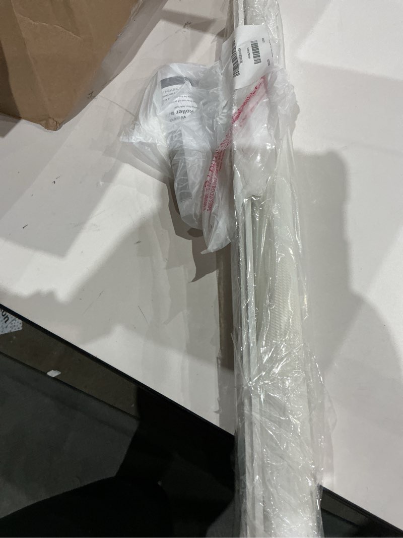Condition photo showing As Is for (similar to not exact)chrisdowa cordless blackout roller shades for windows, thermal insulated uv protection pull down shades, total blackout window blinds for home, office, bedroom, door (22\" w x 72\" h, white) 22\"w x 72\"h white