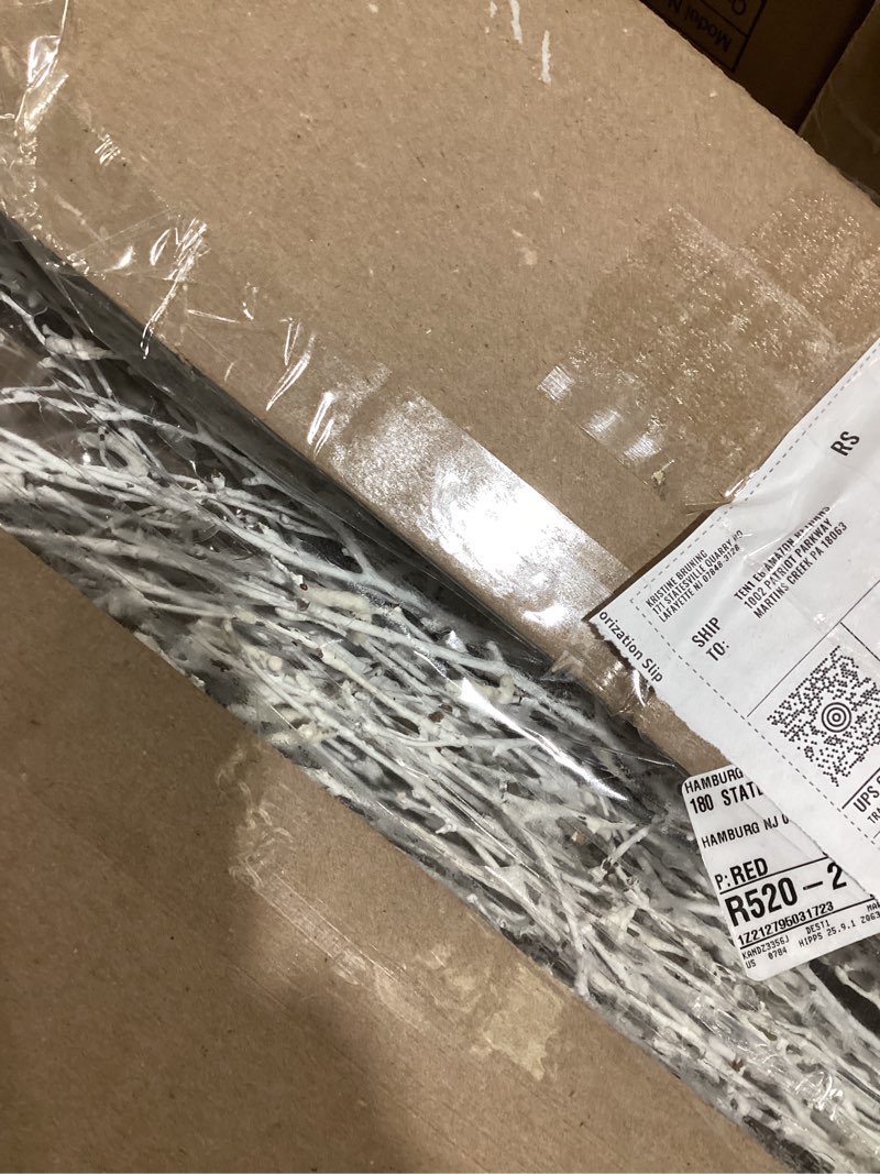 Condition photo showing As Is for 40 pcs natural white birch twig branches 29 inch tall painted birch for vase filler pack of 20-25 stems white branch long decorative sticks for wedding centerpiece arrangement rustic decor
