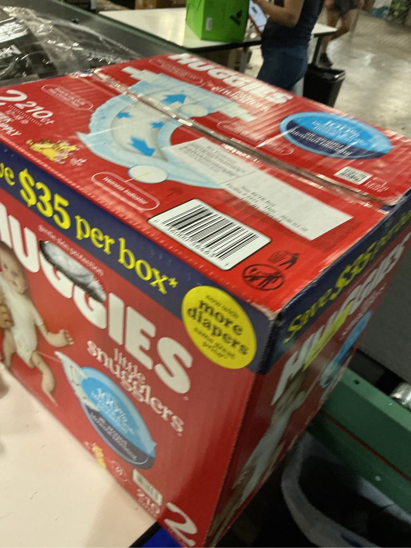 Condition photo showing New/Like New for huggies little snugglers baby diapers (select size) - 2 (210 ct.)