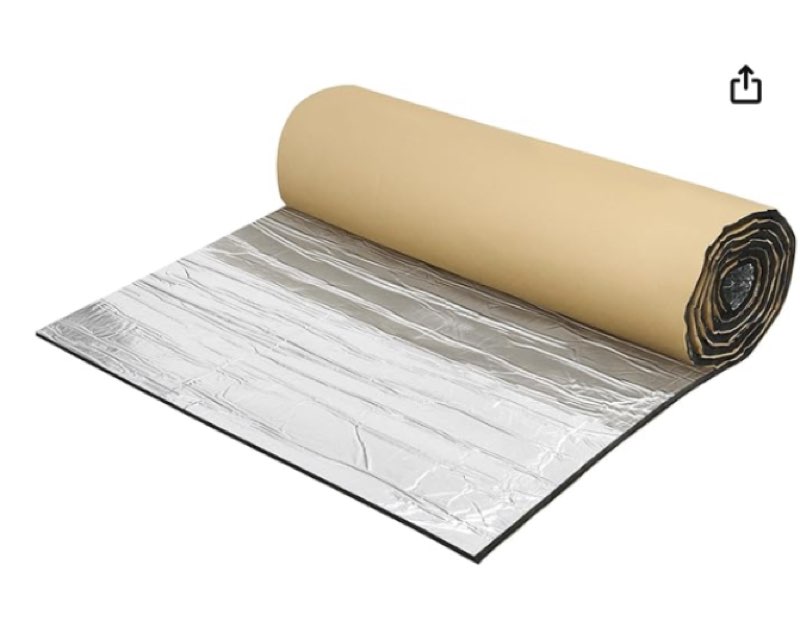 acropix 394mil 10mm 22sqft universal sound deadener mat 78.7" x 39.4" aluminum foil foam heat shield
