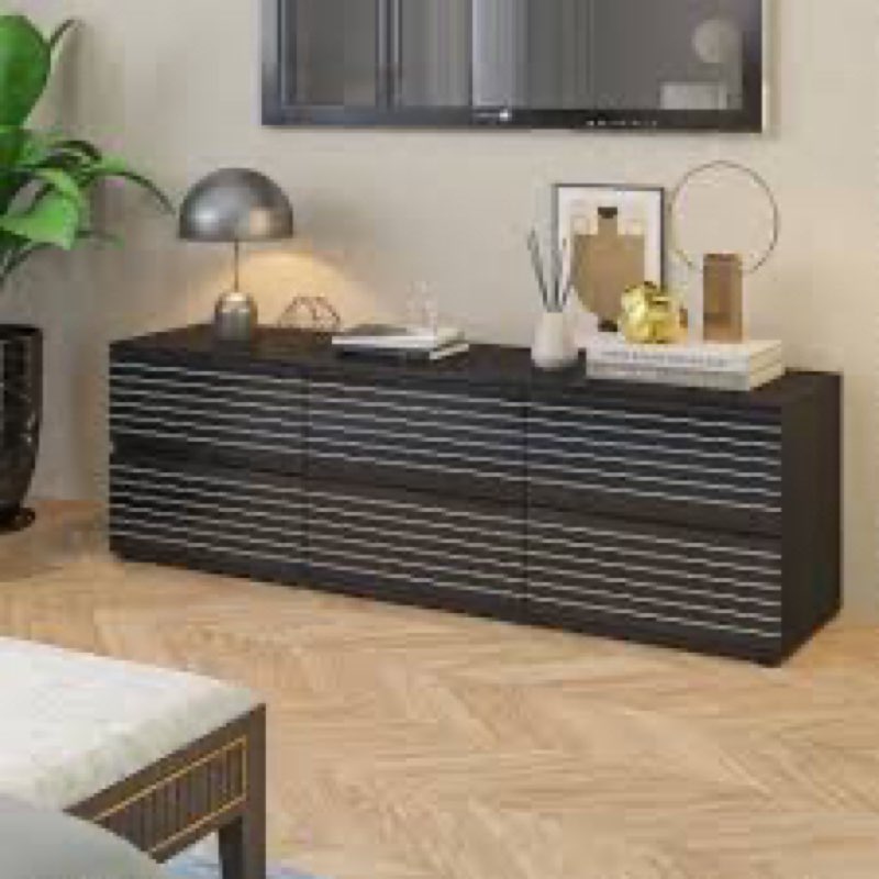 Aymerick 6 Drawer 63\" W Dresser INCOMPLETE 