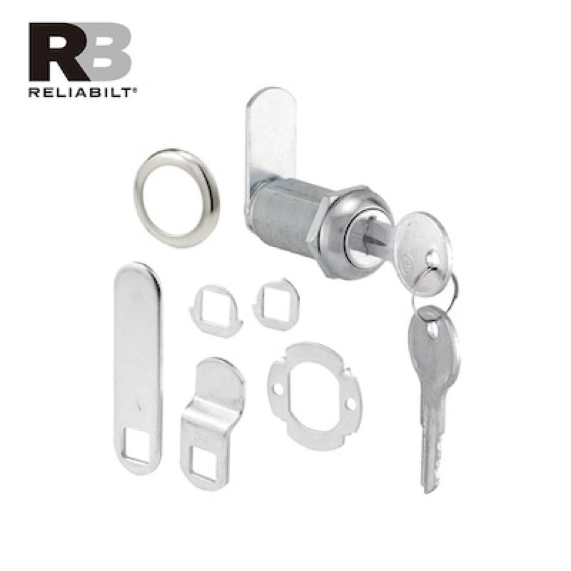 RELIABILT Cabinet/Drawer lock Silver Zinc Plated Cabinet hardware kit