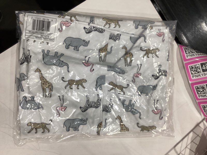 Condition photo showing New/Like New for Hudson Baby Unisex Baby Cotton Sleeveless Wearable Sleeping Bag, Sack, Blanket, Modern Pink Safari, 6-12 Months Modern Gray Safari 6-12 Months