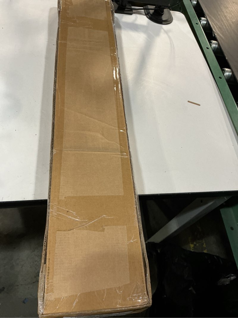Condition photo showing New/Like New for 64" bifold sliding barn door hardware track kit,side mounted black j shape roller,smoothly and quietly,assembly easy,fit four 15" bi-folding doors (door not included) 64'' for 4 doors (hardware only) black-j shape