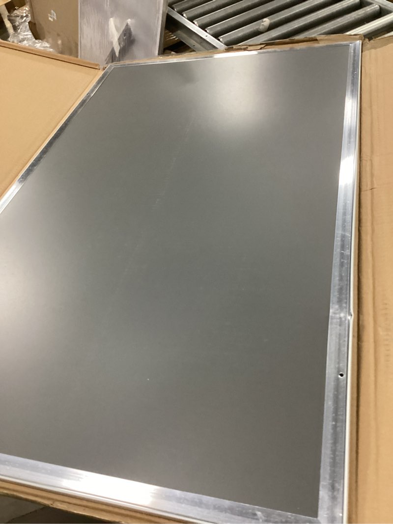 Condition photo showing As Is for Snap Poster Frame 40 x 24 Inch Heavy Duty Aluminum with Clear Gloss Overlay with Mounting Hardware Includes 4 Mounting Screws and Drywall Anchors
