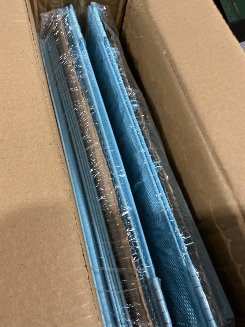 Condition photo showing Good Condition for 2 Pack 6 Tier Paper Organizer, Metal Mesh Desk File Folder, Letter Tray Organizer, Paper Sorter Desk Organizers for Office, Home or School File Folder Holder - Blue Blue-2pack