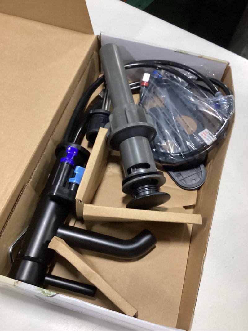 Condition photo showing As Is for Knurled Basin MonoBloc Basin Mixer - Matt Black New