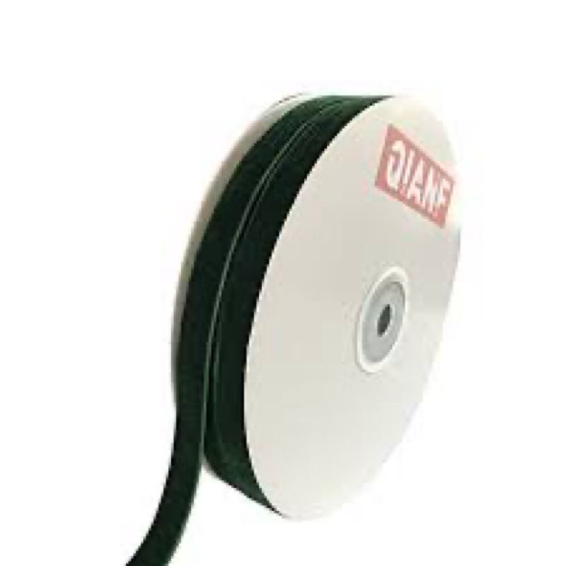QIANF Hunter Green Velvet Ribbon, 1 1/2-Inch by 25-Yard Spool