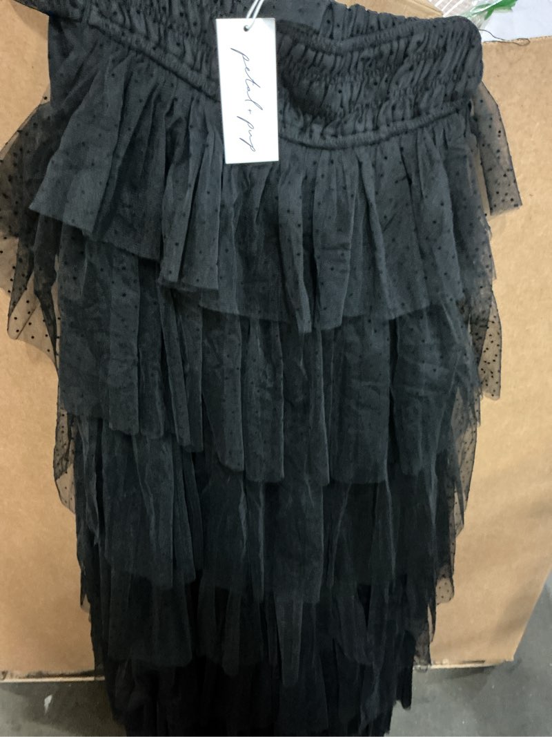 Condition photo showing New/Like New for petal & pup women's belle maxi dress large black