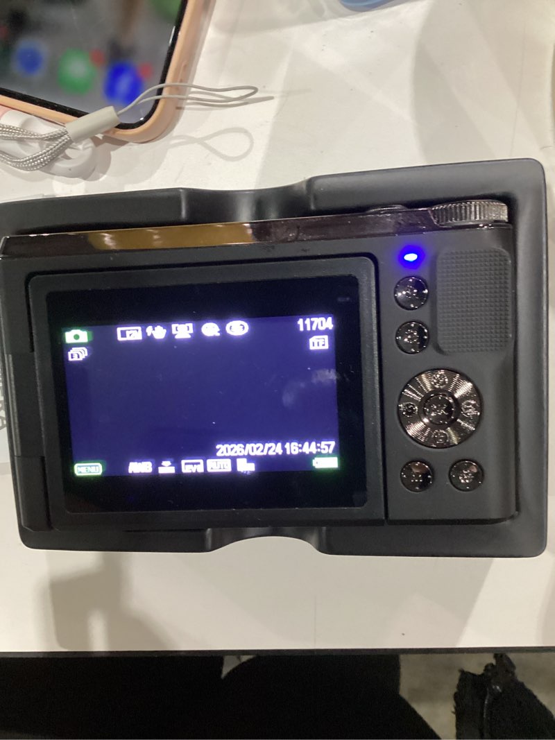 Condition photo showing Good Condition for 4K Digital Camera for Photography- 56MP Autofocus Vlogging Camera with 3" 180° Flip Screen, 16X Zoom, Flash- Digital Point and Shoot Camera for Travel & Home- Portable Gift for Teens & Beginners