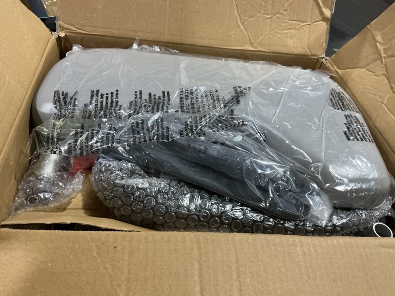 Condition photo showing New/Like New for KingPavonini Toilet Seat Risers for Seniors, Raised Toilet Seat with Handles with Adjustable Height & Width, Soft Padded Seat, Elevated Toilet Seat Riser, Load 500lb, Fit Any Toilet