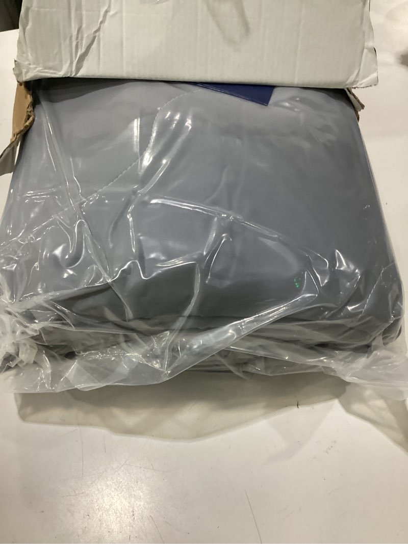 Condition photo showing Good Condition for cooling blanket for hot sleepers & night sweats – cooling comforter, breathable lightweight double-sided summer bedding, breathable soft all season (frosty light grey, queen(90"x90")) frosty light grey queen(90"x90")