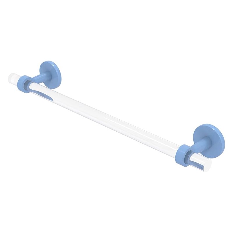 Allied Brass CV-41-30-FTB Clearview Collection 30 Inch Towel Bar, Flat Troll Blue