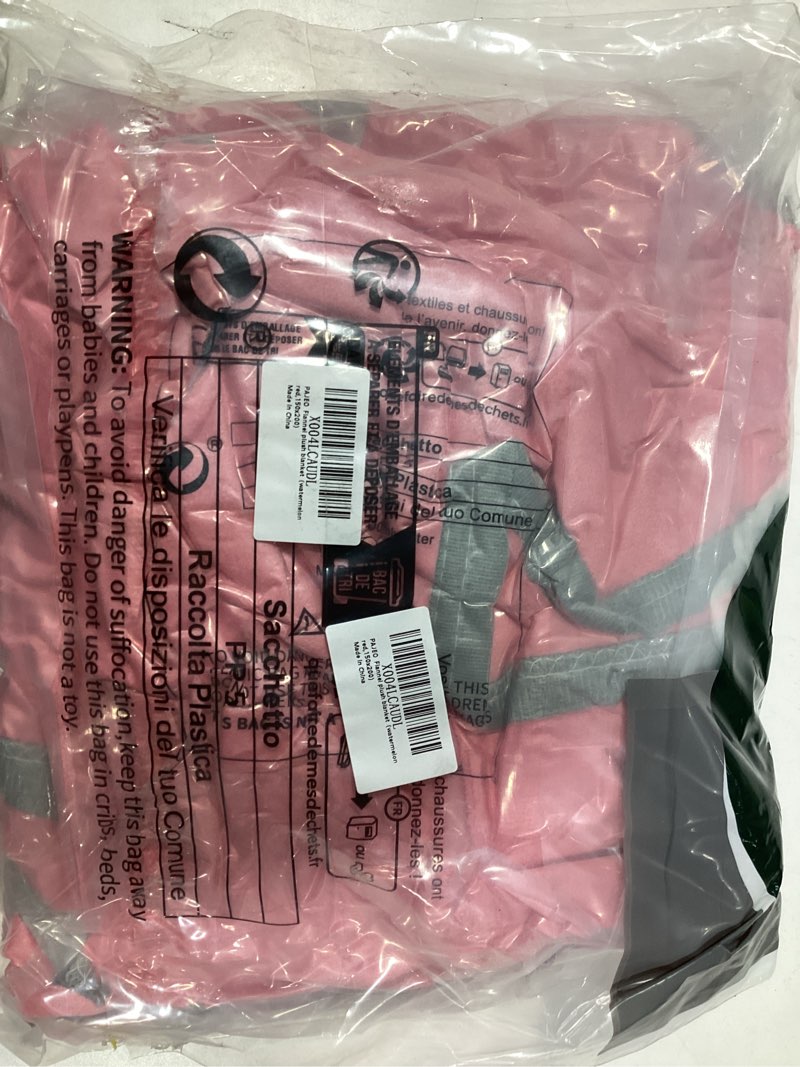 Condition photo showing Good Condition for Fleece Bed Blankets Queen Size - Soft Lightweight Plush Fuzzy Cozy Luxury Blanket Microfiber Throw for Couch Bed,All-Season Breathable,80x90 Inches Watermelon Red Queen (80" x 90")