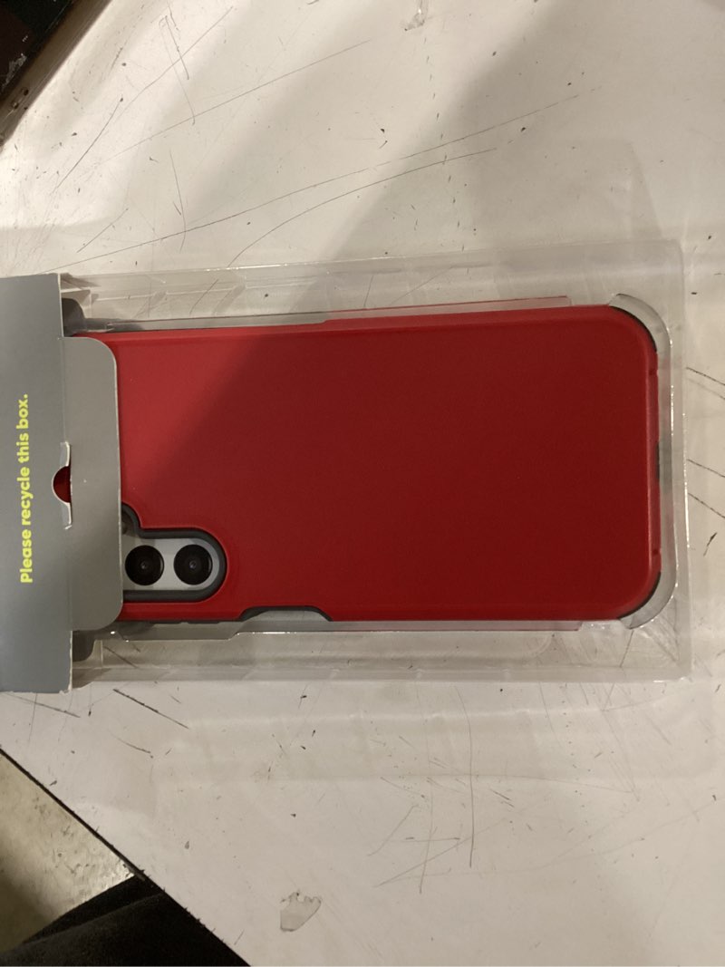 Condition photo showing Good Condition for onn slim rugged phone case for samsung galaxy a14 5g - red/gray