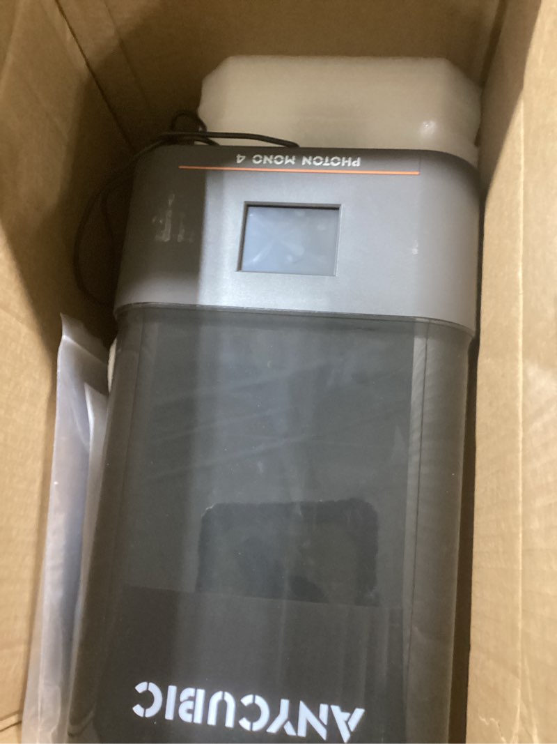 Condition photo showing Good Condition for ANYCUBIC Photon Mono 4, Resin 3D Printer with 7'' 10K Mono LCD Screen, Stable LighTurbo Light Source and 70mm/h Fast Printing, Print Volume 6.04'' x 3.42'' x 6.49''