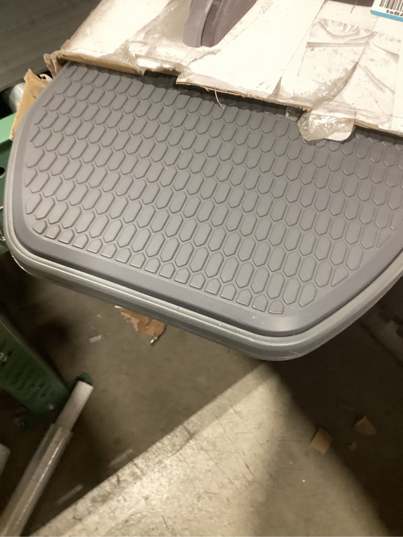 Condition photo showing As Is for gaiam evolve balance board standing desk, anti fatigue wobble board for home office, physical therapy, exercise equipment, stability rocker for constant movement, increase focus, floor mat alternative grey/black