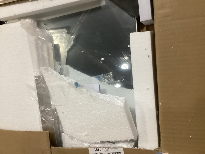 Condition photo showing Good Condition for Hasipu Home Gym Mirror 55" L x 17" W - 3PCS Large Full Body Mirror for Yoga, Wall-Mounted Mirrors for Fitness, Garage, Dance Studio, 0.16in Tempered Glass Frameless 55"L x 17"W - 3PCS Silver