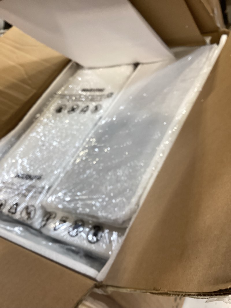 Condition photo showing Good Condition for huuger nightstands set of 2, 27.6 inch end tables with charging station, bedside tables with drawers, pu leather finish, usb port and outlet, night stands for bedroom, white 11.8"d x 15.7"w x 27.6"h (3 drawers) white 2