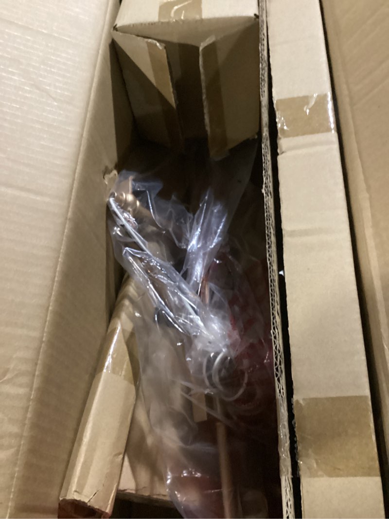 Condition photo showing Good Condition for Gold Chandeliers for Dining Room, Modern 3 Light Linear Island Light Fixtures with Fabric Shades for Kitchen, Bedroom, Living Room