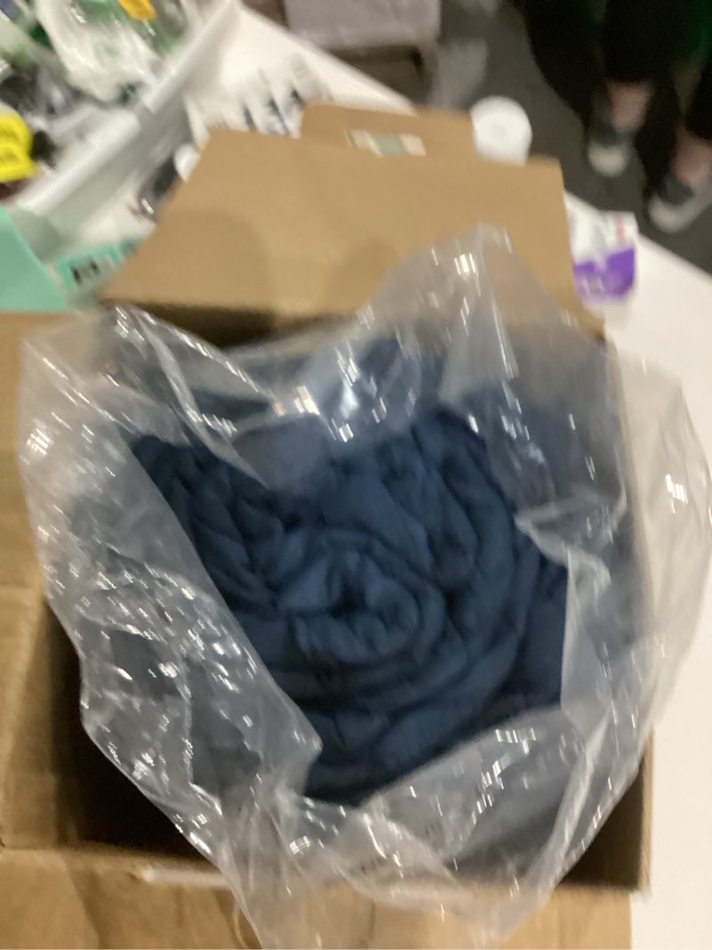 Condition photo showing New/Like New for Bedsure Quilts King Size - Lightweight Bedspreads King Size with Basket Weave Pattern, Soft Quilt Bedding, Navy Comforter Coverlet for All Seasons (106" x 96") King (106" x 96") 02 - Navy