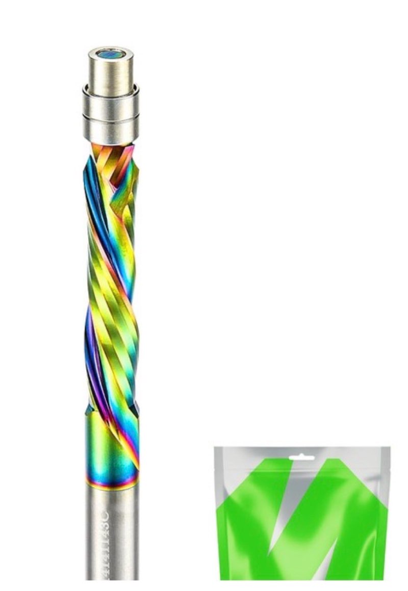 Compression Spiral Flush Trim Router Bit 1/4 Shank Carbide Flush Trim Router Bits with Top Bearing Spiral Router Bits Coated Pattern Router Bit 1/4 Shank CNC Woodwork