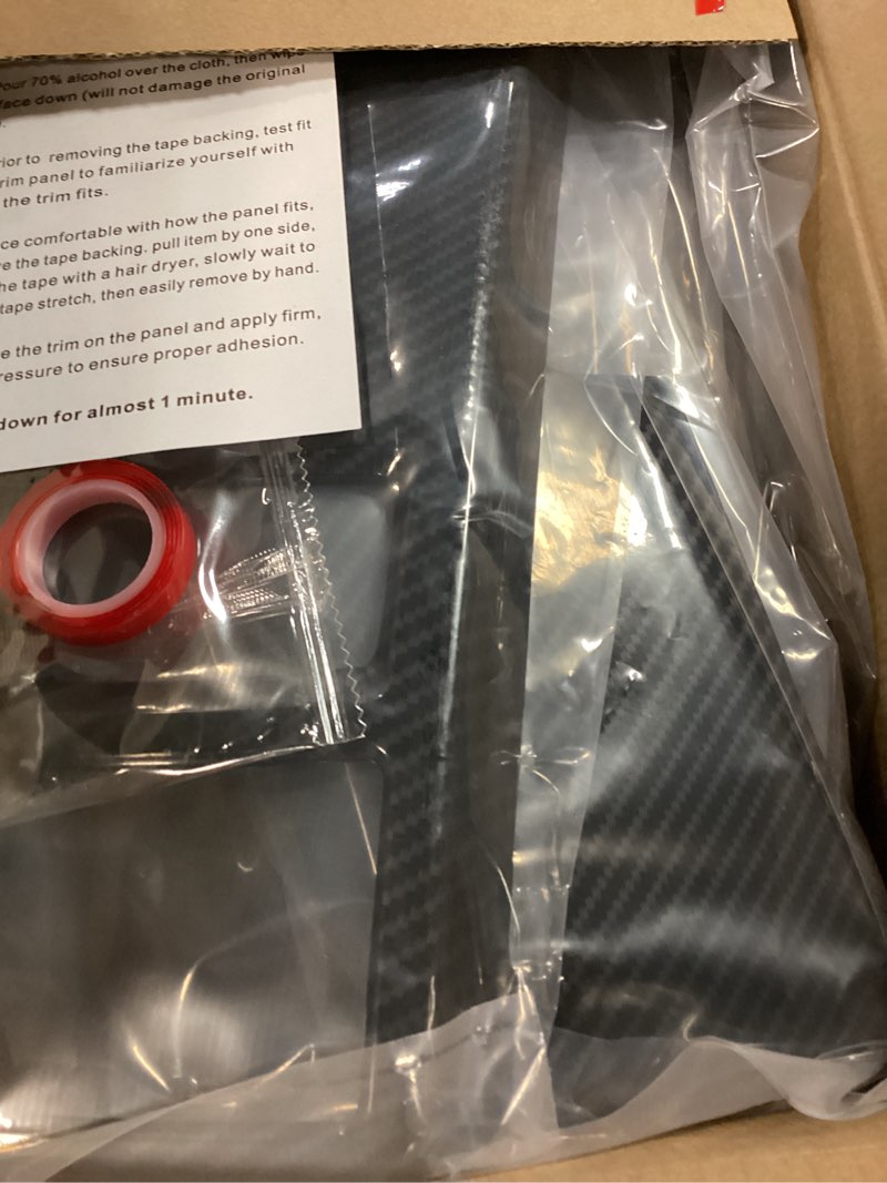 Condition photo showing New/Like New for voodonala for ford f150 2015-2020 center console dash trim kits 16pcs interior decoration panel kits compatible for ford f150 f250 f350 2015-2020(16pcs,abs,carbon fiber black)