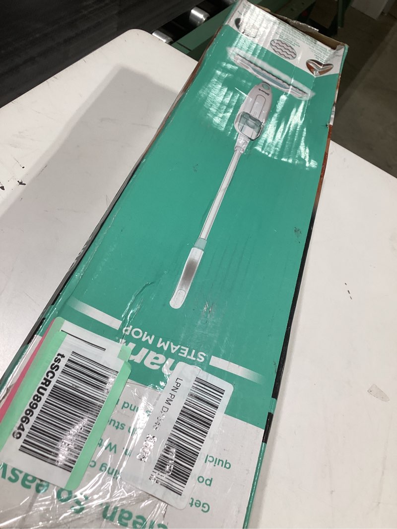 Condition photo showing As Is for Shark Steam Mop with 2 Machine Washable Dirt Grip Pads, Removable Water Tank, Lightweight, Steam Cleaner for sealed Hard Floors, Marble, Stone, Hardwood, Tile, Laminate, White/Seafoam, S1000 Steam Starter