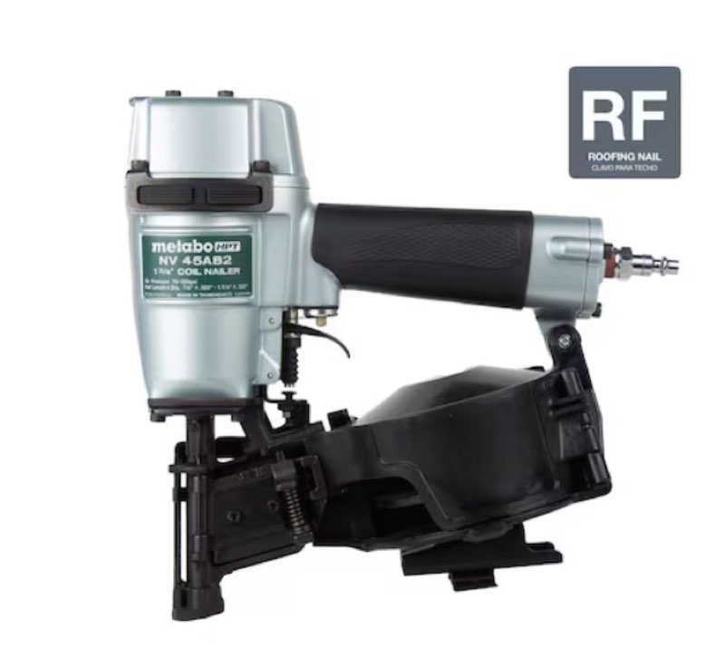 Metabo HPT 1-3/4-in 15 -Degree Pneumatic Coil Roofing Nailer