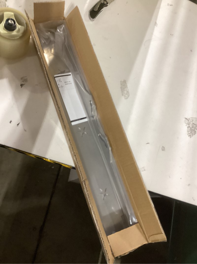 Condition photo showing As Is for Premium Wheel Alignment Tool Plate with Hanging Holes, Stainless Steel Toe Alignment Tool Plates, Silver