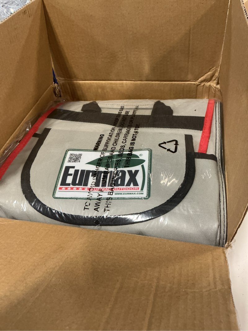 Condition photo showing New/Like New for eurmax usa universal wheeled bag for 10x10 pop up canopy tent,heavy duty rolling storage bag with extra large storage pockets,anti-tip stable design,easy storage&transport case with reinforced handles light grey 10x10