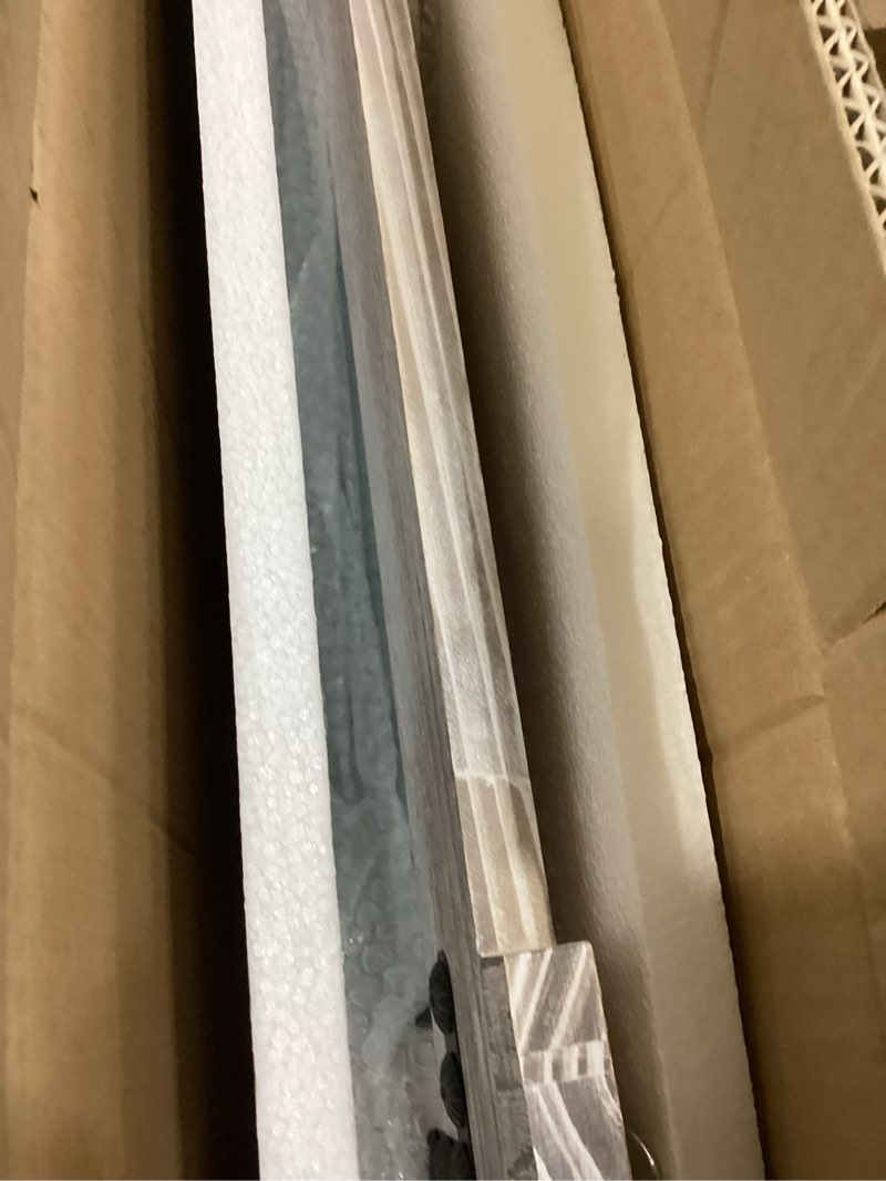 Condition photo showing Good Condition for memorecool large white farmhouse mirror 40x28 inch, wood framed decorative wall mirror, rectangular hanging mirror for living room bathroom bedroom over fireplace, white white 40"l x 28"w