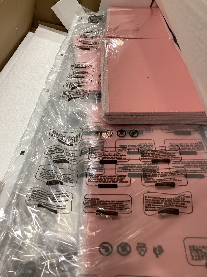 Condition photo showing Good Condition for lumtok 2-in-1 dresser with hanging rack, 10 drawers dresser for bedroom,dressers with fabric drawers,led lights, charging station and hanging racks for bedroom (pink)