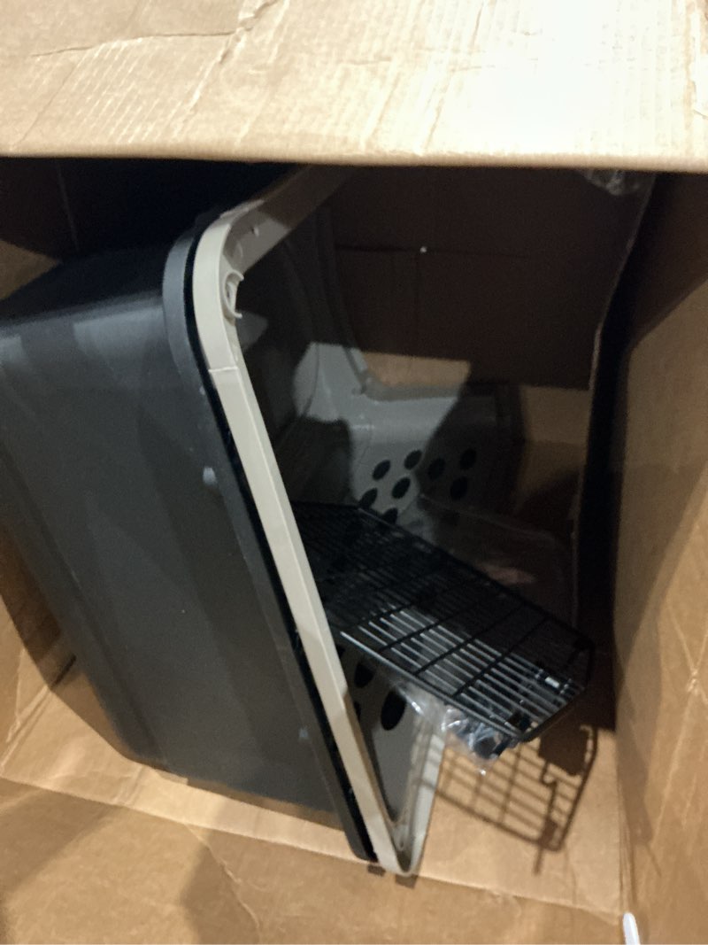 Condition photo showing Good Condition for petmate vari dog kennel - portable dog carriers & crates for medium dogs, airline-friendly, durable plastic, pet carrier for home and travel, 28 inches, taupe and black