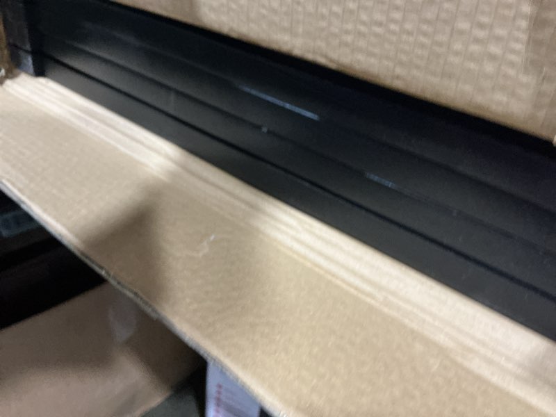 Condition photo showing Good Condition for lzrs freestanding extra wide dog gate 30 inch tall - 4 panels solid wooden pet gate for doorways, stairs, hallways,kitchens& long areas, expandable & foldable with support feet,indoor use,black black 30"height-4 panel