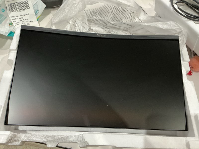 Condition photo showing Good Condition for asus tuf gaming 24” (23.6 inch viewable) curved monitor (vg24vqer) – fhd, 180hz, 1ms, dci-p3 90%, extreme low motion blur sync, freesync, shadow boost, eye care, displaywidget center, 3yr warranty 24" curved fhd 180hz freesync