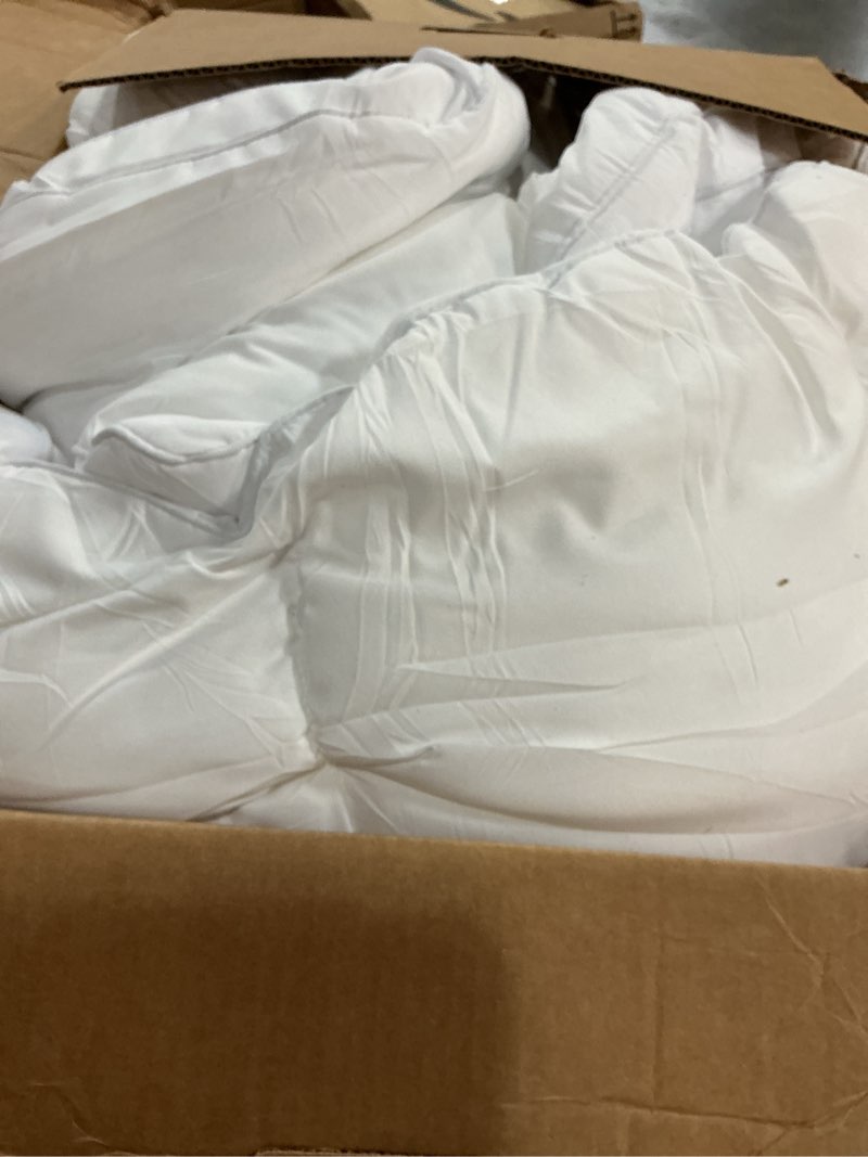 Condition photo showing Good Condition for elemuse queen mattress topper for back pain, extra thick mattress pad cover, plush soft pillowtop with elastic deep pocket, overfilled down alternative filling white queen