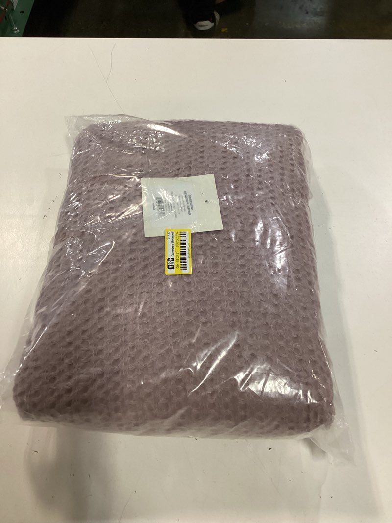 Condition photo showing New/Like New for oversized relaxed waffle weave shower curtain mauve - threshold™