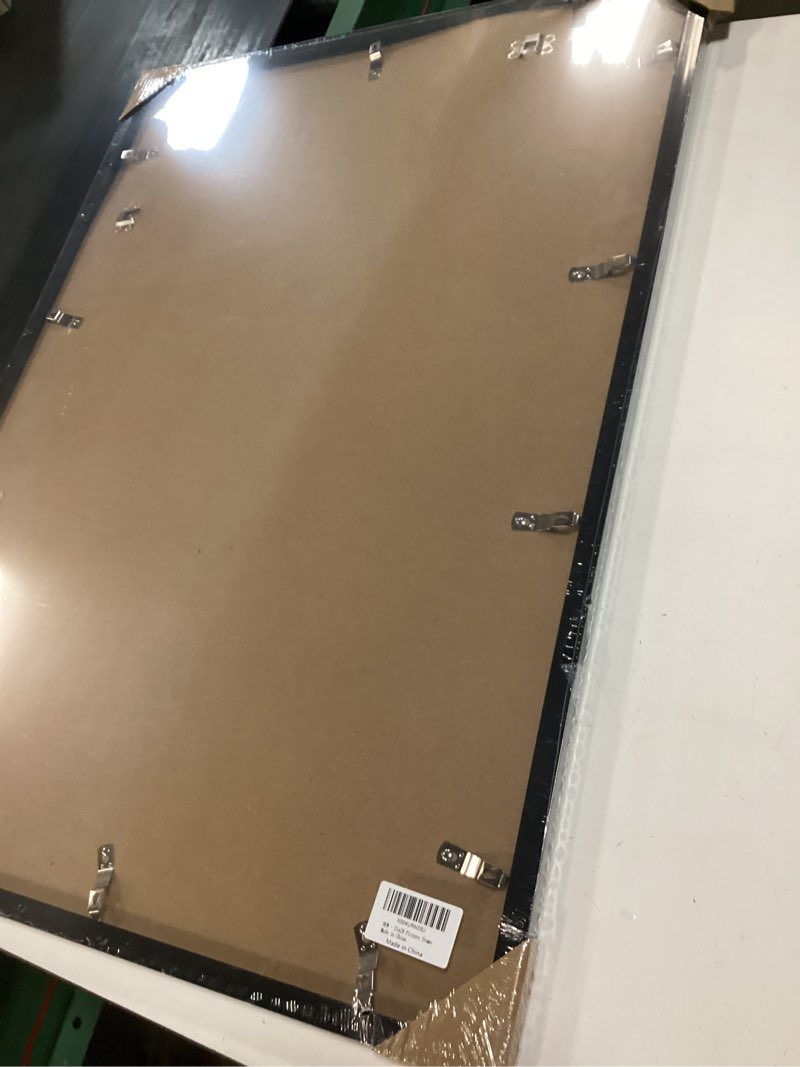 Condition photo showing New/Like New for naokboee 21x29 picture frame in black, photo frames with plexiglass, horizontal and vertical formats for wall mounting 21"x29"