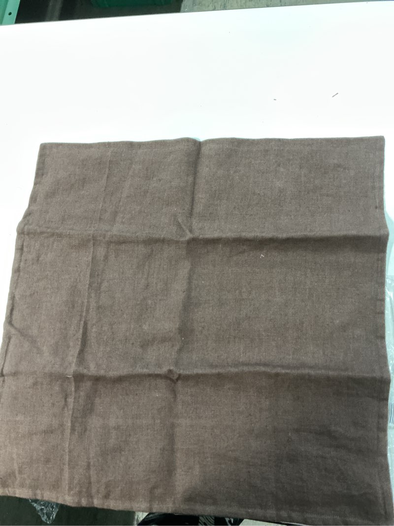 Condition photo showing New/Like New for quince european linen flange edge pillow cover espresso 20x20