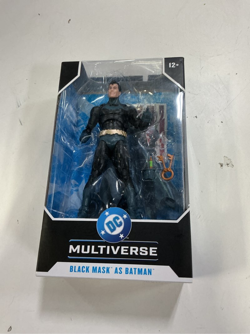 Condition photo showing New/Like New for McFarlane Toys-DC Multiverse Black Mask as Batman (Beneath The Mask) 7in Action Figure