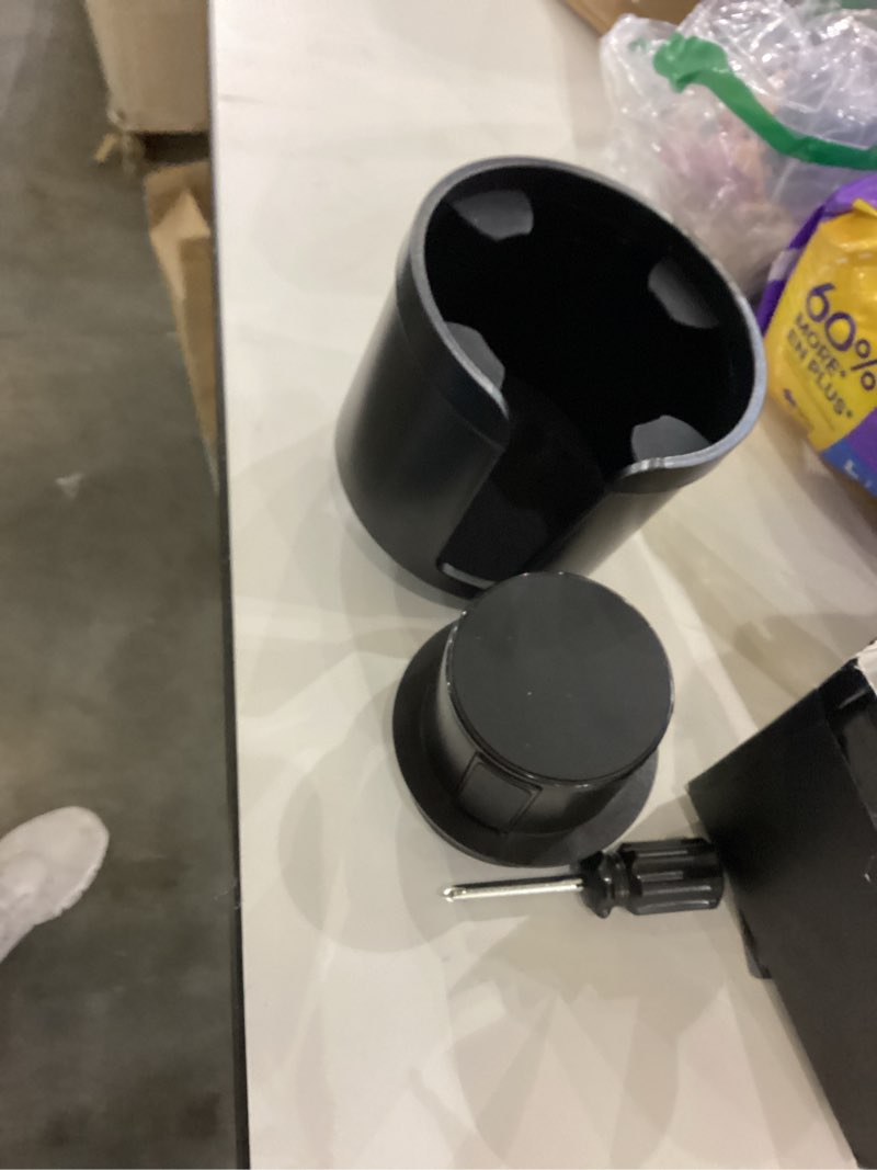 Condition photo showing As Is for Upgraded Car Cup Holder Expander Adapter with Offset Adjustable Base, Compatible with Yeti 14/24/36/46oz Ramblers, Hydro Flasks 32/40oz, Other Large Bottles Mugs in 3.5"-4.0", 1 Pack Large*1 Black